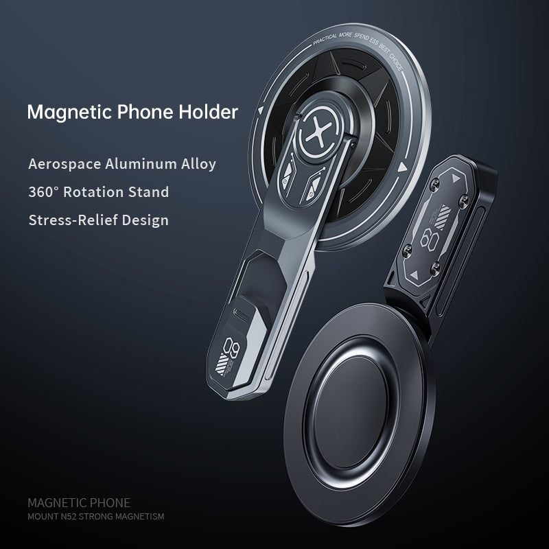 Magnetic Phone Holder with 360° Rotation