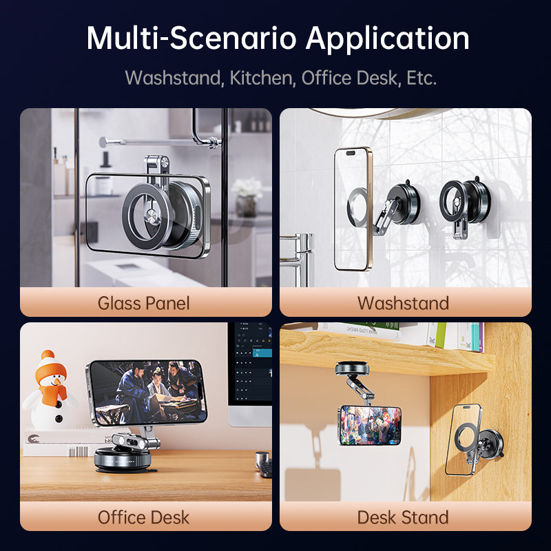 360° Rotating Vacuum Suction Magnetic Phone Holder