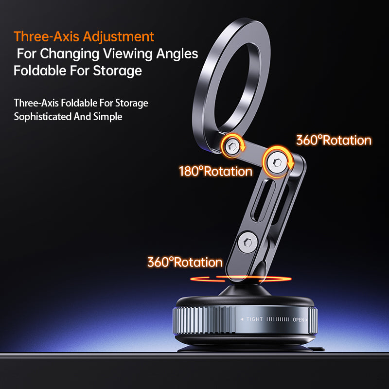 360° Rotating Vacuum Suction Magnetic Phone Holder