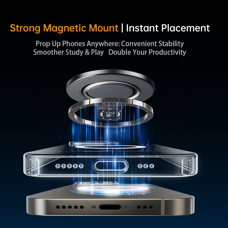 Magnetic Phone Holder with 360° Rotation