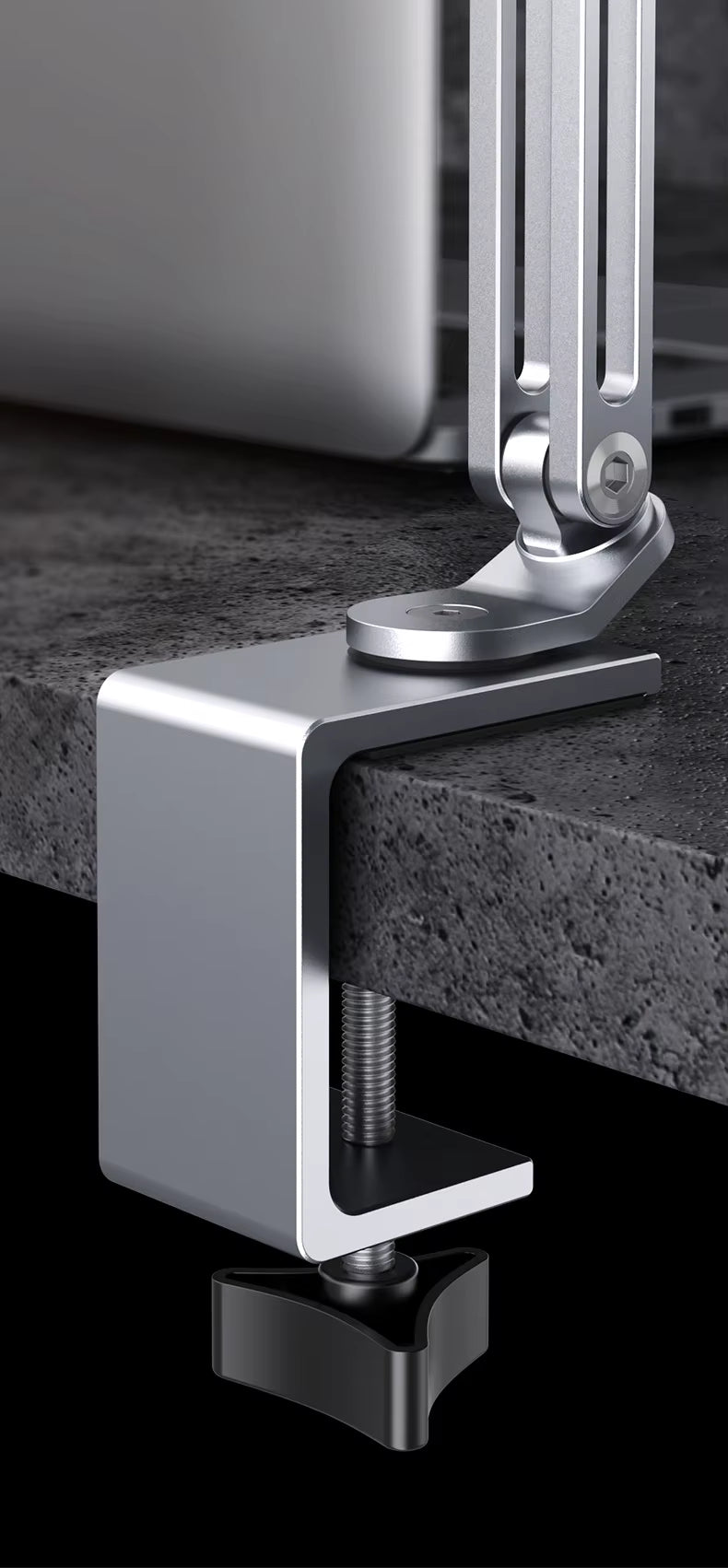 FlexiView SuperGrip Desk Mount for Phone & Tablet | Adjustable Triple Arm Holder