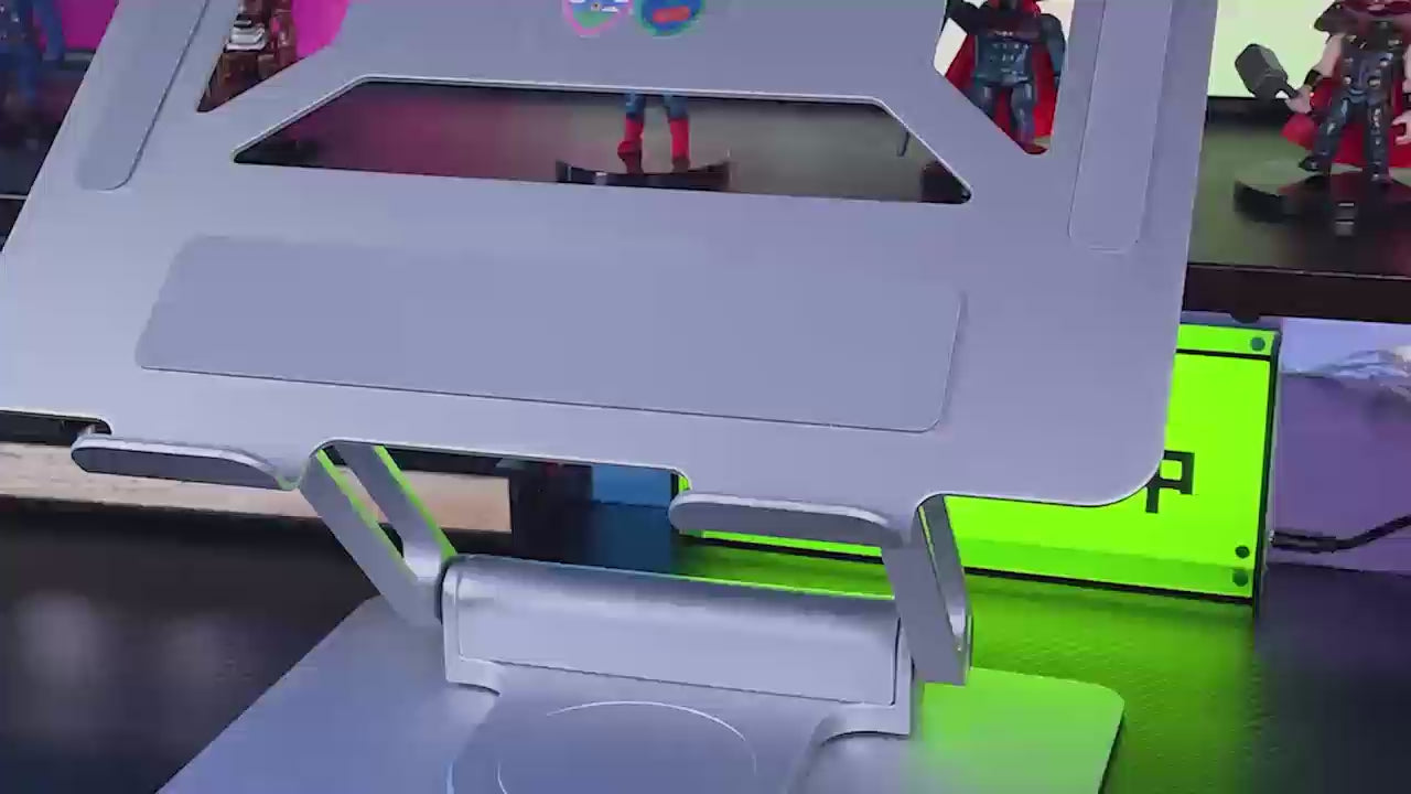 360° Swivel Laptop Stand with USB-C Docking Station